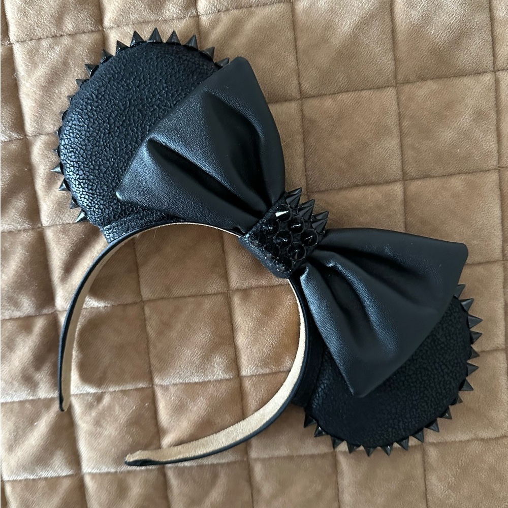 Custom Goth Mickey Mouse ears